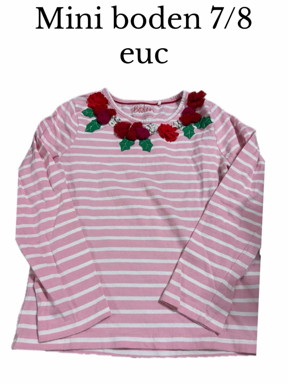 Mini boden Christmas shirt